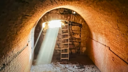 شاهدوا: أمريكي يكتشف نفق غامض من القرن الـ 19 أسفل منزله