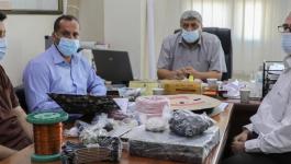 تعليم غزة تنتج حقائب إلكترونية