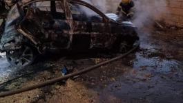 بلدية الخليل تُعلن عن السيطرة على حريق إحدى المركبات