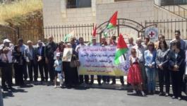 وقفة دعم وإسناد للأسرى الإداريين داخل سجون الاحتلال في رام الله