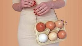 حقيبة كرتونة بيض