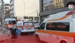 مسير سيارات إسعاف بغزّة لتكثيف حملة التطعيم والتوعية المجتمعية 