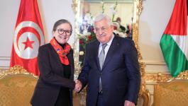 الرئيس عباس يستقبل رئيسة الحكومة التونسية.jpg