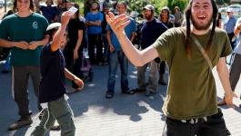 جموع كبيرة من المستوطنين تحتشد جنوب محافظة جنين