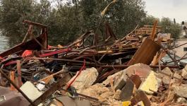 بيت لحم: قوات الاحتلال تهدم منشآت زراعية في بلدة الخضر