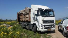 شاحنة جمع نفايات إسرائيلية