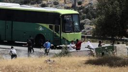 استهداف حافلة للمستوطنين