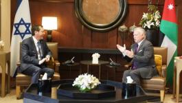 ملك الأردن يستقبل الرئيس الإسرائيلي في عمان ويجتمعا على انفراد