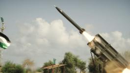 صاروخ أرض المقاومة الفلسطينية