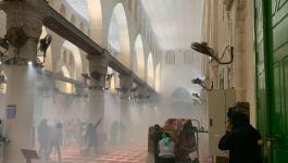 إصابات خلال اعتداء الاحتلال على المصلين والمعتكفين في المسجد الأقصى 