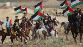 بالصور: الحملة العالمية للعودة إلى فلسطين تنظم مهرجات 