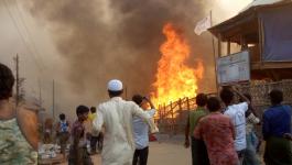 الإمارات: اندلاع حريق ضخم في مستودع بمنطقة المفرق