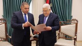 عباس والسفير المصري طارق طايل