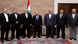 تفاصيل لقاء هنية مع الرئيس اللبناني في بيروت