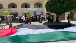 فريق بصمة أمل التابع للهيئة الدولية “حشد” ينظم فعالية في بغزة للتأكيد على رمزية العلم الفلسطيني