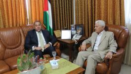 عباس زكي يستقبل سفير مصر لدى فلسطين في رام الله