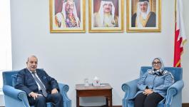طالع تفاصيل لقاء السفير عارف بوزيرة الصحة البحرينية