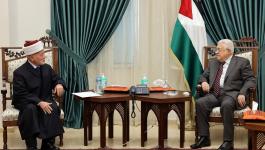 رام الله: الرئيس عباس يستقبل مفتي القدس والديار الفلسطينية