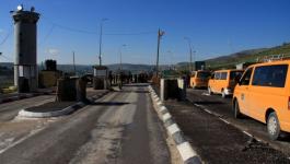 الاحتلال يغلق حاجز حوارة جنوب نابلس