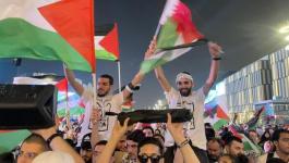 تضامن عربي مع فلسطين خلال مونديال قطر