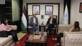 غنيم يستقبل رئيس الممثلية الهولندية الجديد في فلسطين