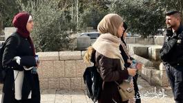 الاحتلال يعتقل 3 فتيات وشاب من ساحات المسجد الأقصى