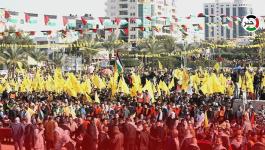 جماهير شعبنا تُحيي ذكرى انطلاقة الثورة وحركة فتح الـ58 في ساحة الكتيبة بغزّة