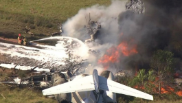 شاهد: وفاة 16 شخص جراء تحطم طائرة ركاب غرب نيبال 