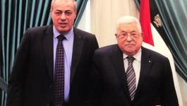 الرئيس عباس مع رئيس جامعة الإسراء عبد الخالق الفرا