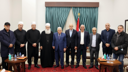 الرئيس عباس يستقبل الزعيم الروحي للطائفة المعروفية الدرزية