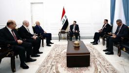 الرجوب يطلع رئيس الوزراء العراقي على آخر المستجدات الفلسطينية