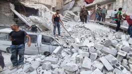 مصرع 10 أشخاص إثر انهيار مبنى سكني في مدينة حلب السورية
