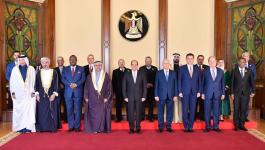 السيسي يستقبل رؤساء المجالس والبرلمانات العربية المشاركين في المؤتمر الخامس للبرلمان العربي