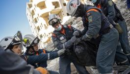 ارتفاع حصيلة ضحايا الزلزال في سوريا وتركيا إلى أكثر من 20 ألفًا