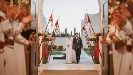 إطلالة الأميرة إيمان بفستان زفاف ملكي من ديور