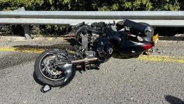 حادث انزلاق دراجة نارية