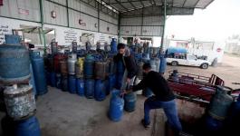 تعبئة الغاز في غزة