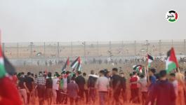 مسيرة أعلام فلسطينية شرق غزّة رفضاً لمسيرة الأعلام الاستيطانية في القدس