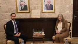 الوزيرة معايعة تبحث مع السفير الهنغاري لدى فلسطين سبل التعاون المشترك في مجال السياحة
