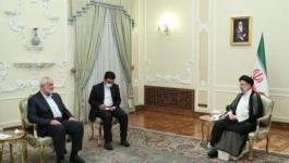 هنية خلال لقاء الرئيس الإيراني: المقاومة وصلت إلى مستويات متقدمة
