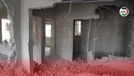 آثار هدم الاحتلال منزل الأسير إسلام فروخ في رام الله