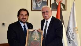 المالكي يُودع السفير التشيلي لمناسبة انتهاء مهامه الرسمية لدى فلسطين