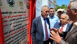 الصالح يفتتح أواخر مشاريع برنامج تطوير البلديات في غزة