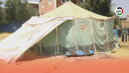 عائلة بلا مأوى تفترش الأرض وتعيش في خيمة منذ شهرين.jfif