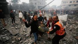 قصف تجمع مواطنين في غزة