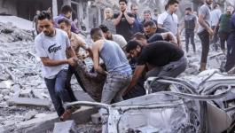 انتشال جثامين في قطاع غزة