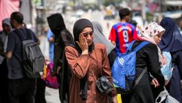 نزوح الأهالي في قطاع غزة