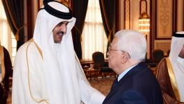 عباس وأمير قطر