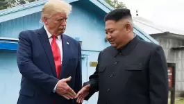 لقاء بين كيم جونغ أون وترامب