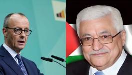 الرئيس محمود عباس والمستشار الألماني